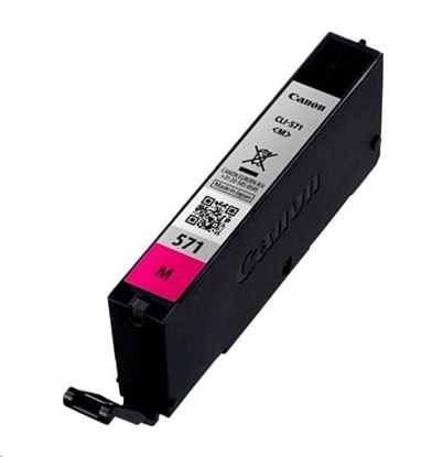 Obrázek CANON CARTRIDGE CLI-571 M purpurová pro PIXMA MG575x, MG685x, MG775x, TS505x, TS605x, TS805x (297 str.)