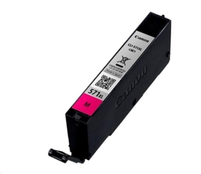 Obrázek CANON CARTRIDGE CLI-571XL M purpurová pro PIXMA MG575x, MG685x, MG775x, TS505x, TS605x, TS805x, TS905x (715 str.)