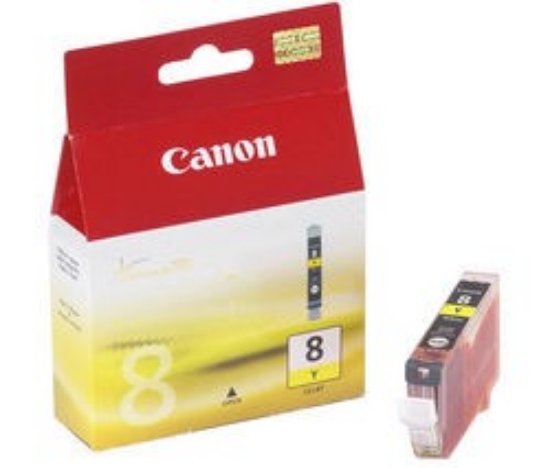 Obrázek Canon CARTRIDGE CLI-8Y žlutá pro iX4000,5000, MP-500, MP-800, PIXMA iP300,3500, iP4200,4300, iP4500, iP4500 (490 str.)