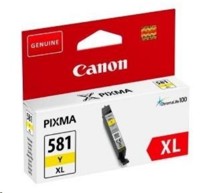 Obrázek Canon CARTRIDGE PGI-580XL žlutá pro PIXMA TS615x, TS625x, TS635x, TR7550, TS815x (518 str.)