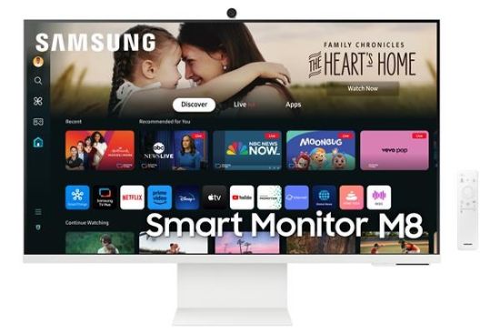 Obrázek SAMSUNG MT LED LCD 32" Smart Monitor M8 (M80F) VA, UHD, 60hz, 4ms, hdmi, usb-c, speaker, pivot