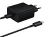 Obrázek Samsung cestovní nabíječka EP- T4511XBE, Fast Charging 45 W, USB- C + datový kabel USB- C, černá