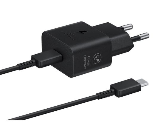 Obrázek Samsung síťová nabíječka EP-T2510XBE + kabel USB-C, 25W, černá