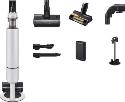 Obrázek BAZAR - Samsung Bespoke Jet Plus Pet tyčový vysavač, akumulátorový, 86 dB, černá a bílá - Poškozený obal (Komplet)