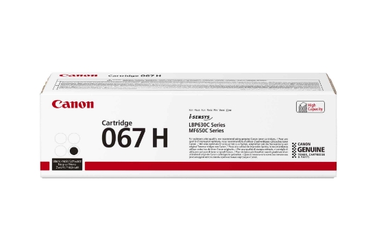 Obrázek Canon TONER 067H černá pro i-SENSYS LBP631Cw, LBP633Cdw, MF651Cw, MF655Cdw, MF657Cdw (3130 str.)