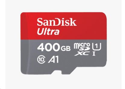 Obrázek SanDisk MicroSDXC karta 400GB Ultra (120 MB/s, A1 Class 10 UHS-I, Android) + adaptér