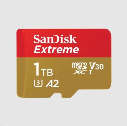 Obrázek SanDisk micro SDXC karta 1TB Extreme (190 MB/s Class 10, UHS-I U3 V30) + adaptér