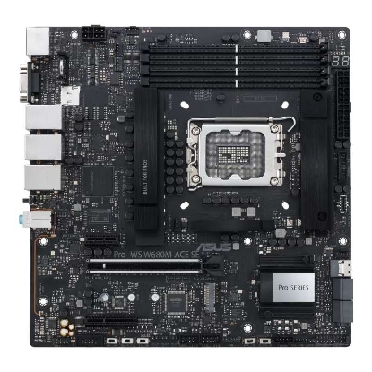 Obrázek BAZAR - ASUS MB Sc LGA1700 PRO WS W680M-ACE SE, Intel W680, 4xDDR5, 1xDP, 1xHDMI, 1xVGA, 1xmATX, Bez příslušenství