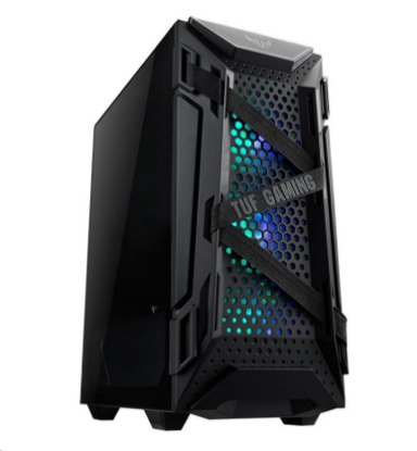 Obrázek BAZAR - ASUS skříň TUF GAMING GT301 BLACK AURA, ATX Tower, černá, bez zdroje - Po opravě (Komplet)