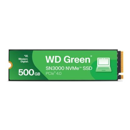 Obrázek WD GREEN SSD 500GB SN3000 Powered by SanDisk, PCIe Gen4x4, M.2 2280, (R:5000/W:4100 MB/s)
