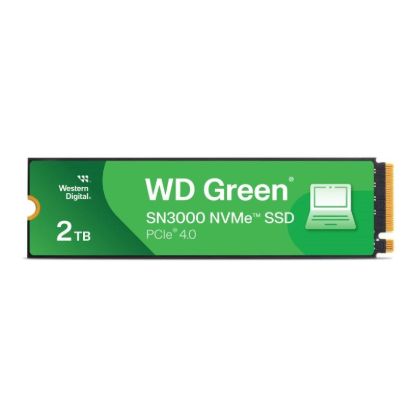 Obrázek WD GREEN SSD 2TB SN3000 Powered by SanDisk, PCIe Gen4x4, M.2 2280, (R:5000/W:4200 MB/s)