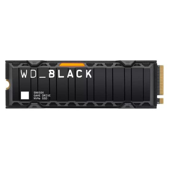 Obrázek WD BLACK SSD NVMe 8TB PCIe SN850X, Powered by SanDisk, Gen4, (R:7200, W:6600MB/s), Chladič