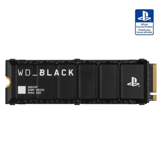 Obrázek WD BLACK SSD NVMe 8TB PCIe SN850P pro PS5, Gen4, (R:7200, W:6600MB/s), Chladič