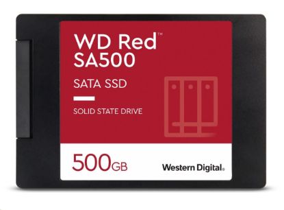 Obrázek WD RED SSD 3D NAND WDS500G1R0A 500GB SATA/600 Powered by SanDisk, (R:560, W:530MB/s), 2.5"