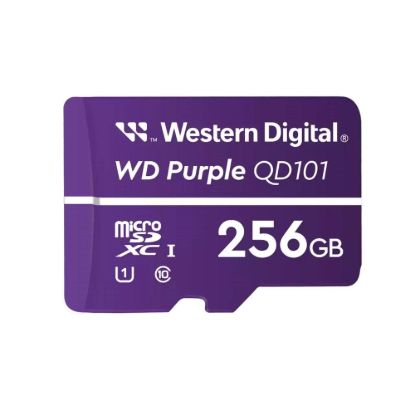Obrázek WD MicroSDXC karta 256GB Purple WDD256G1P0C Class 10 (R:100/W:60 MB/s)