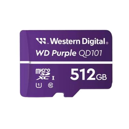 Obrázek WD MicroSDXC karta 512GB Purple WDD512G1P0C Class 10 (R:100/W:60 MB/s)