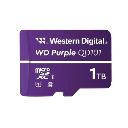 Obrázek WD MicroSDXC karta 1TB Purple WDD100T1P0C Class 10 (R:100/W:60 MB/s)