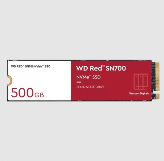 Obrázek WD RED SSD NVMe 500GB PCIe SN700 Powered by SanDisk, Geb3 8GB/s, (R:3430/W:2600 MB/s) TBW 1000