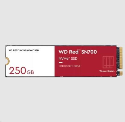 Obrázek WD RED SSD NVMe 250GB PCIe SN700 Powered by SanDisk, Geb3 8GB/s, (R:3100/W:1600 MB/s) TBW 500