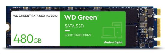 Obrázek WD GREEN SSD WDS480G3G0B 480GB Powered by SanDisk M.2 SATA, (R:540, W:465MB/s)