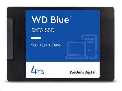 Obrázek WD BLUE SSD 3D NAND WDS400T3B0A 4TB Powered by SanDisk, SATA/600, (R:560, W:530MB/s), 2.5"