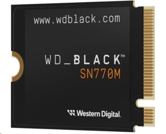 Obrázek WD BLACK SSD NVMe 1TB PCIe SN770M Powered by SanDisk, Gen4 8 Gb/s, (R:5150, W:4900MB/s) M.2 2230-S3-M
