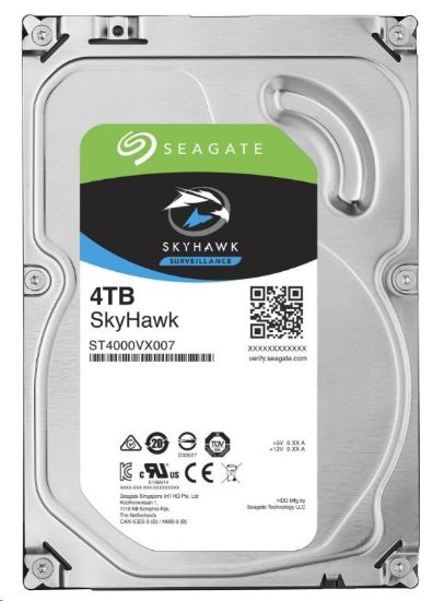 Obrázek BAZAR - SEAGATE HDD SKYHAWK (SURVEILLANCE) 4TB SATAIII/600 5900RPM, 64MB cache, recertified