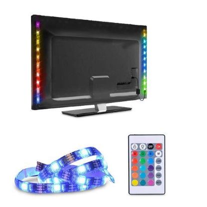 Obrázek Solight LED RGB pásek pro TV, 2x 50cm, USB, vypínač, dálkový ovladač
