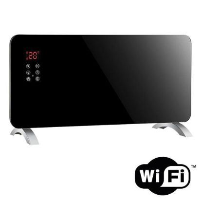 Obrázek Solight horkovzdušný konvektor sklokeramický 2000W, WiFi, LCD, nastavitelný termostat, časovač