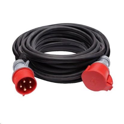 Obrázek Solight prodlužovací přívod - spojka, 1 zásuvka, černá, 25m