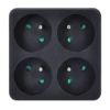 Obrázek Solight rozbočka, 4 x 10A, černá