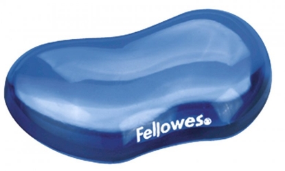 Obrázek Podložka pod zápěstí Fellowes CRYSTAL gelová modrá