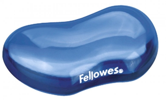 Obrázek Podložka pod zápěstí Fellowes CRYSTAL gelová modrá