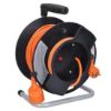 Obrázek Solight prodlužovací přívod na bubnu, 1 zásuvka, 25m, oranžový kabel, 3x 1, 5mm2