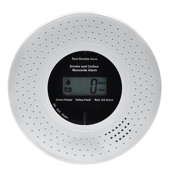 Obrázek Solight detektor kouře a oxidu uhelnatého, LCD displej, 2x AA baterie