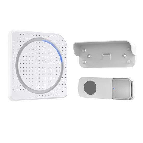 Obrázek Solight bezdrátový zvonek, bateriový, 200m, bílý, learning code