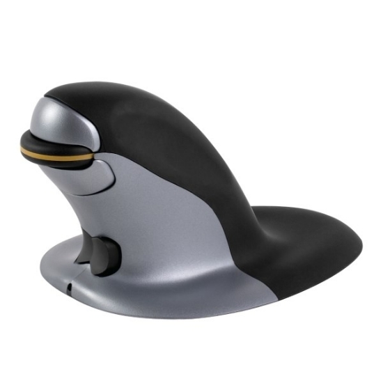 Obrázek Vertikální ergonomická myš Fellowes Penguin, vel.M, bezdrátová