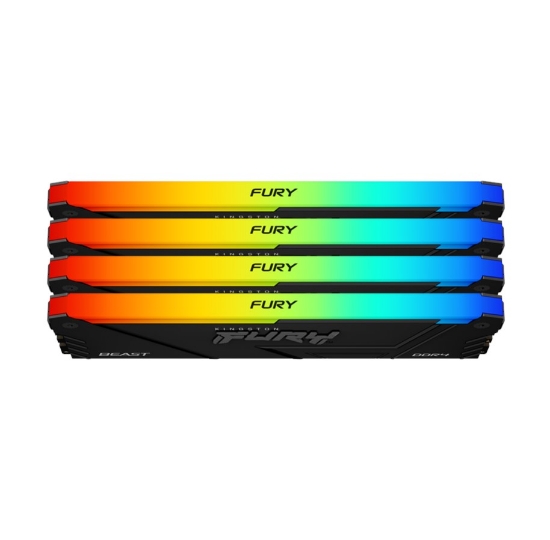 Obrázek KINGSTON DIMM DDR4 32GB (Kit of 4) 3600MT/s CL17 FURY Beast RGB, XMP