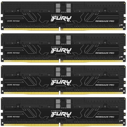Obrázek KINGSTON DIMM DDR5 128GB (Kit of 4) 5600MT/s CL36 FURY Renegade Pro ECC Reg PnP