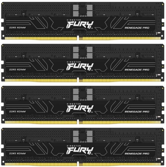 Obrázek KINGSTON DIMM DDR5 128GB (Kit of 4) 5600MT/s CL36 FURY Renegade Pro ECC Reg PnP