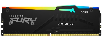 Obrázek KINGSTON DIMM DDR5 128GB (Kit of 4) 5600MT/s CL40 FURY Beast RGB XMP