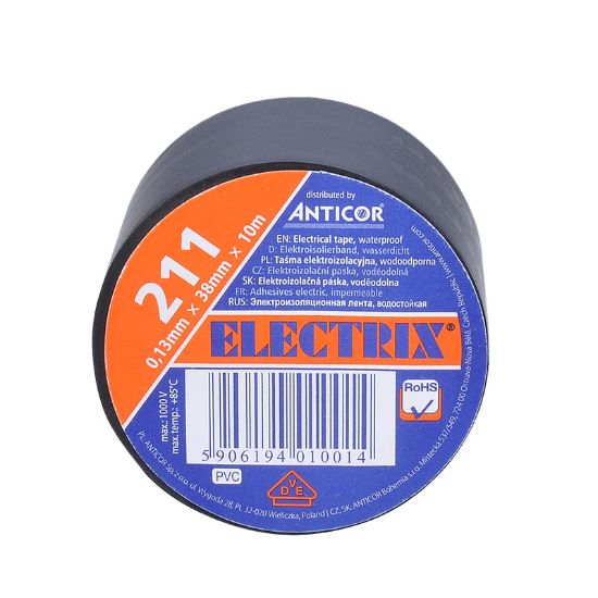 Obrázek Solight izolační páska, 38mm x 0,13mm x 10m, černá