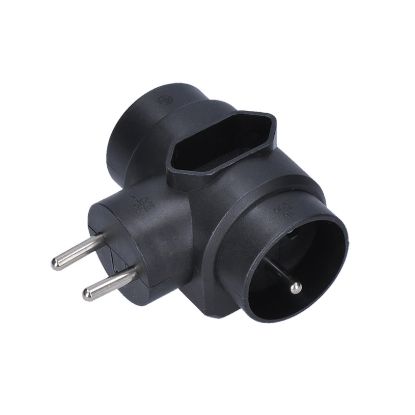 Obrázek Solight rozbočka, 2, 5A + 2x 10A, černá