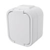 Obrázek Solight zásuvka do vlhka s víčkem, bílá