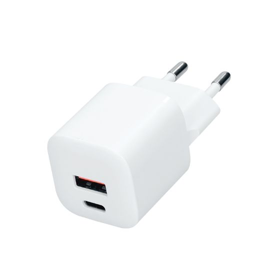 Obrázek Solight USB-C + USB-A fast charger GaN 20W PD
