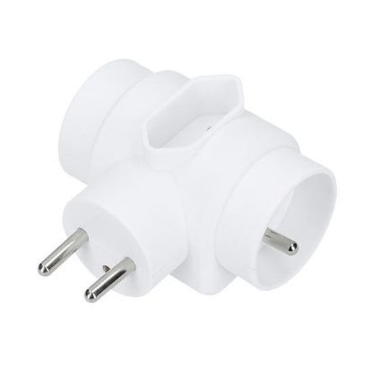 Obrázek Solight rozbočka, 2, 5A + 2x 10A, bílá