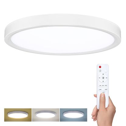 Obrázek Solight LED osvětlení s dálkovým ovladačem Estela White, 36W, 2700lm, 30cm, změna chromatičnosti, stmívatelné