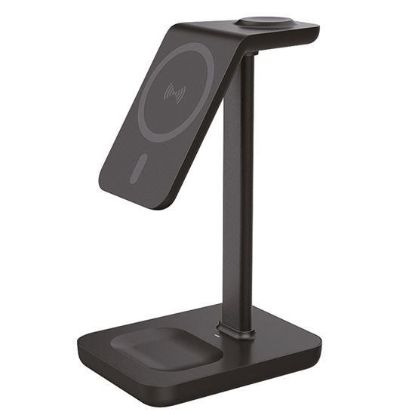 Obrázek Solight stolní nabíječka 3v1, Qi2, MagSafe kompatibilní