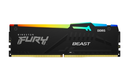 Obrázek KINGSTON DIMM DDR5 32GB 6000MT/s CL30 Non-ECC FURY Beast RGB XMP, Černá