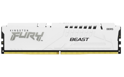 Obrázek KINGSTON DIMM DDR5 32GB 6400MT/s CL32 ECC FURY Beast XMP Bílá